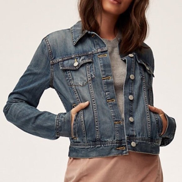 Aritzia Talula Edo Jean Denim Jacket - Picture 1 of 5